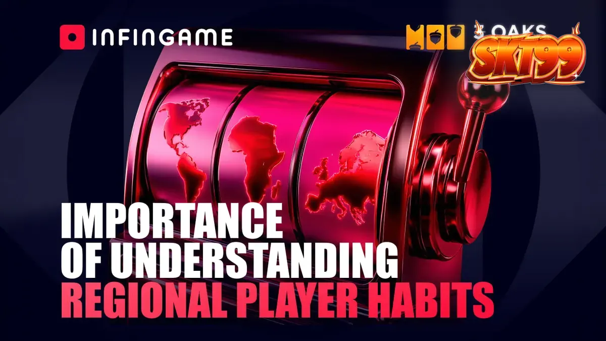 Visual abstrak yang mewakili data pasar global dan pengembangan permainan slot modern.
